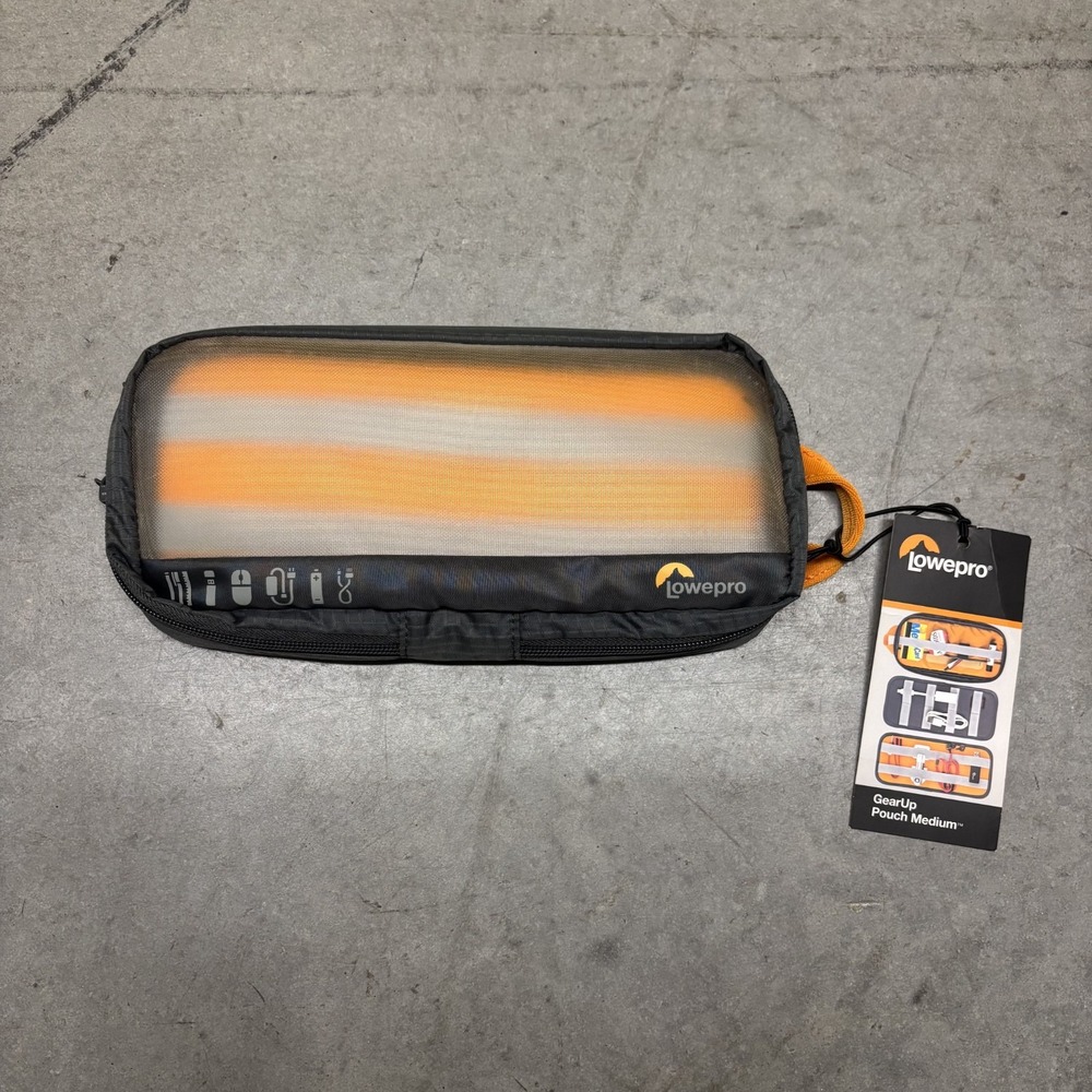 LowePro Gearup Pouch Medium Orange Black EDC Tech New